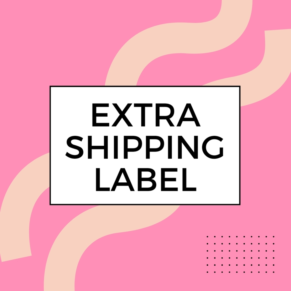 Extra shipping label for boxes over 5 pounds